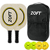 Zoft Wooden Pickleball Racket Set