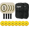 Zoft Wooden Pickleball Paddle Set