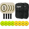 Zoft Wooden Pickleball Paddle Set