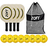 Zoft Wooden Pickleball Paddle Set