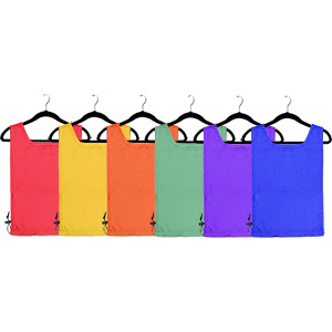 PLAYM8 Nylon Bibs 6 Pack