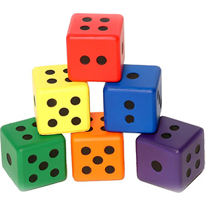 PLAYM8 Mini Foam Dice 8cm