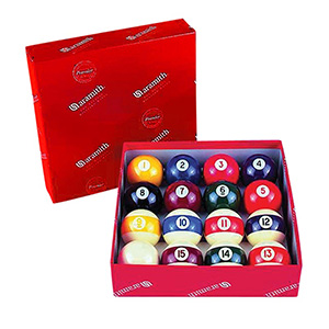 Aramith Pool Balls Printed