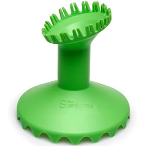 Boffo Dan Carter Supertee Xtreme Sport Rugby Kicking Tee in Green Rubber 