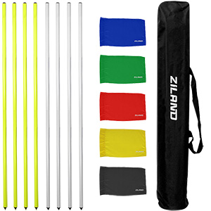 Ziland Club Corner Pole and Flag 4 Set