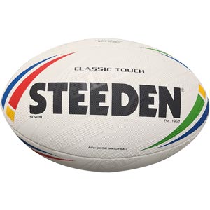 ages 10-12 Years in White Steeden Classic Trainer Rugby League Football
