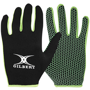 Gilbert Atomic Training Netball Gloves Black/Green