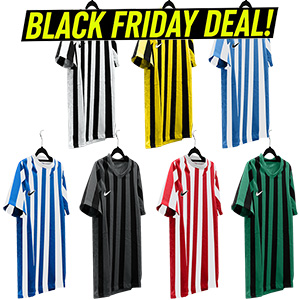 Nike Striped Division IV Jersey Short Sleeve Junior Football Shirt