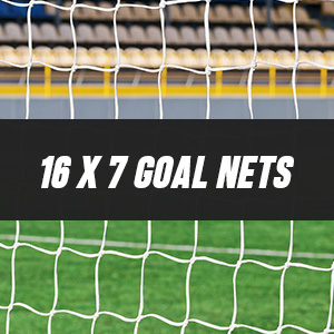 16ft x 7ft Replacement Football Goal Nets