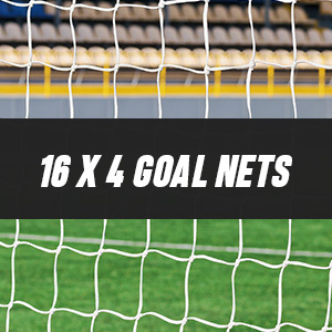 16ft x 4ft Replacement Football Goal Nets