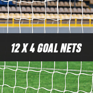 12ft x 4ft Replacement Football Goal Nets