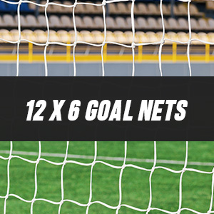 12ft x 6ft Replacement Football Goal Nets