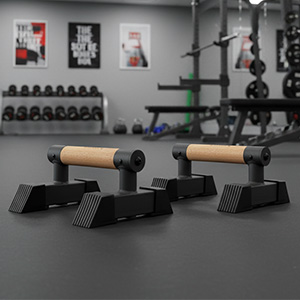 ATREQ Wooden Parallette Push Up Bars