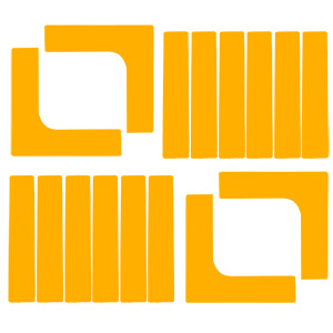 Zoft Badminton Court Marker Set