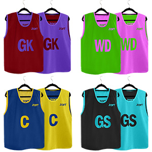 Zoft Reversible Netball Bibs