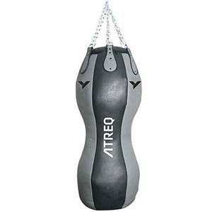 ATREQ Double Body Leather Punch Bag + Chain