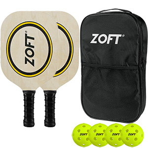 Zoft Wooden Pickleball Paddle Set