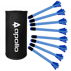 Apollo Bull-Nose Foam Javelin 8 Pack + Holdall