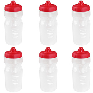 Ziland 500ml Clear Water Bottles 6 Pack