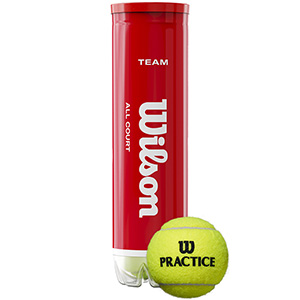 Wilson Team Practice Tennis Balls 4 Pack