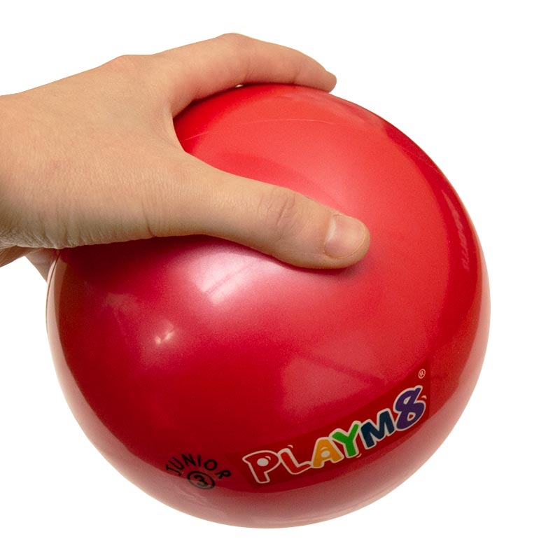 PLAYM8 Junior 3 Plastic Playball 4 Pack 15cm