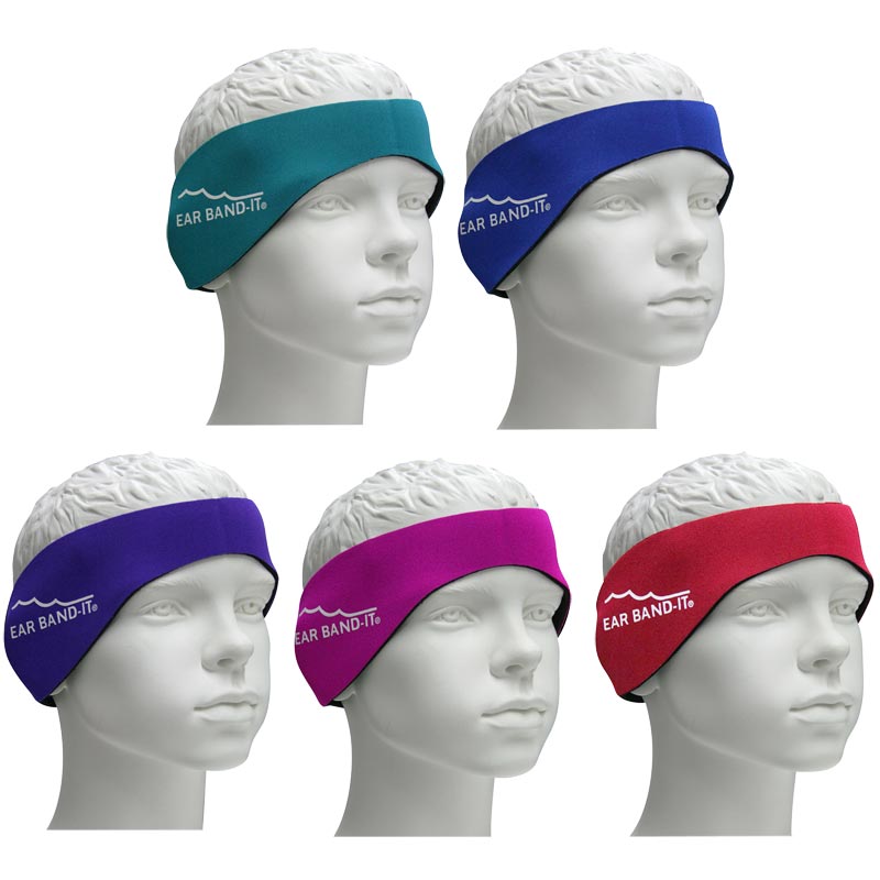 The Original Swimmer's Headband Invented by Physician Secure Earplugs Hold Ear Plugs in Doctor Recommended Ear Band-It Swimming Headband 