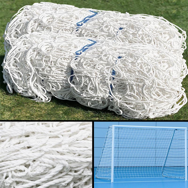 Floor Fixed Aluminium Football Nets 10ft x 7ft