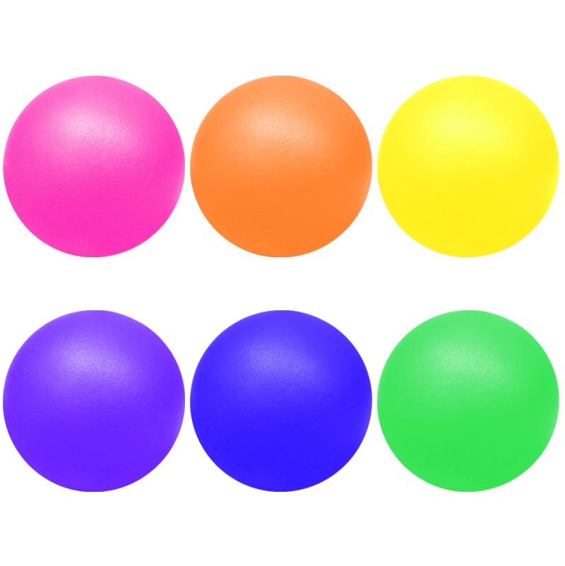 PLAYM8 Neon Coated Ball 6 Pack 16cm