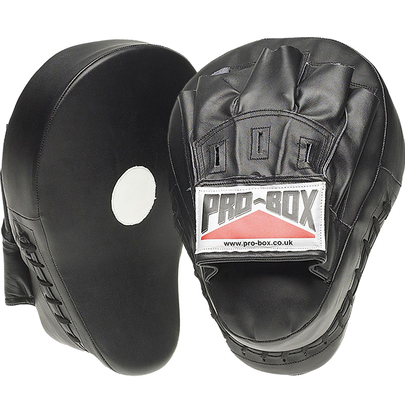 Pro Box Curved Hook and Jab Pads Black Collection