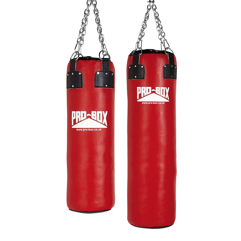 Pro Box Leather Punch Bag Red Collection