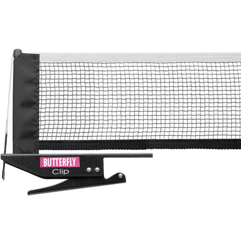 Butterfly Clip Table Tennis Net and Post Set