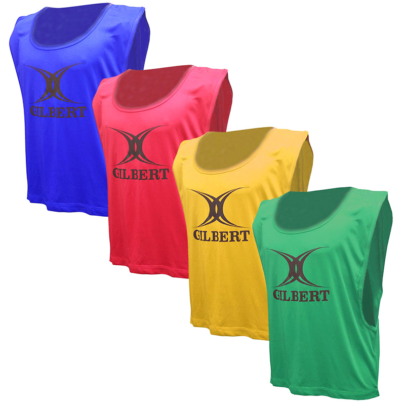 3 colours available BNIB Gilbert Polyester Training Bibs Youth 