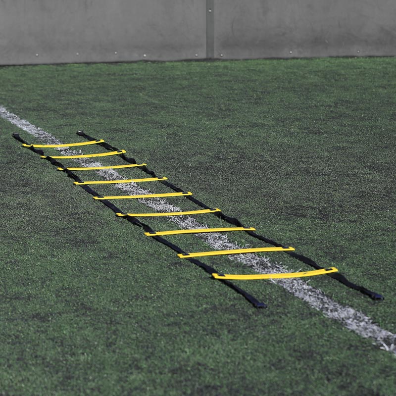 SODIAL R 10 Feet Agility Speed ladder Soccer Training ladder Quick 7 Flat Rung Speed Ladder-Yellow 