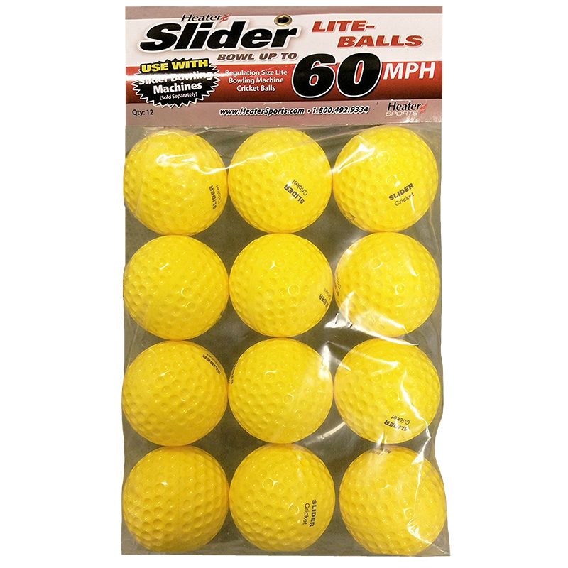 Slider Bowling Machine Cricket Balls 12 Pack