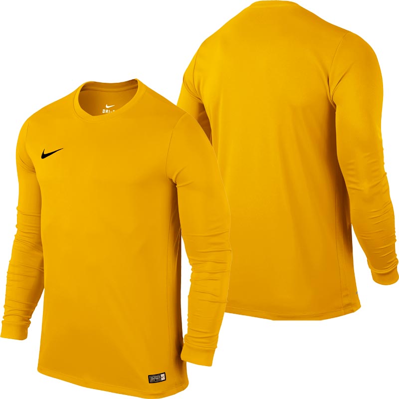 Nike Park VI Long Sleeve Senior Football Shirt University Gold