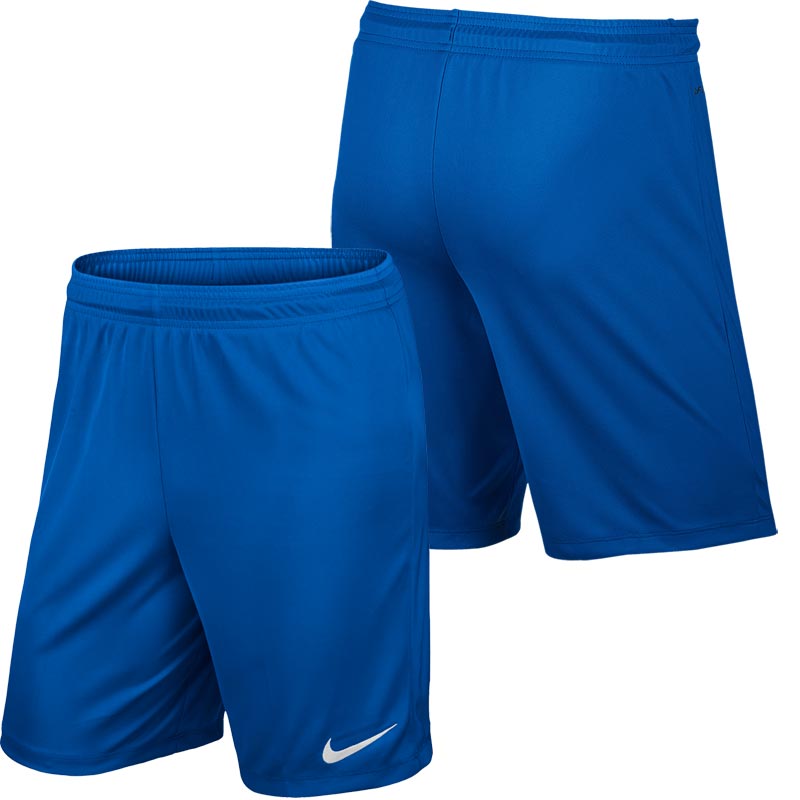 Nike Park II Knit Junior Football Shorts Royal Blue