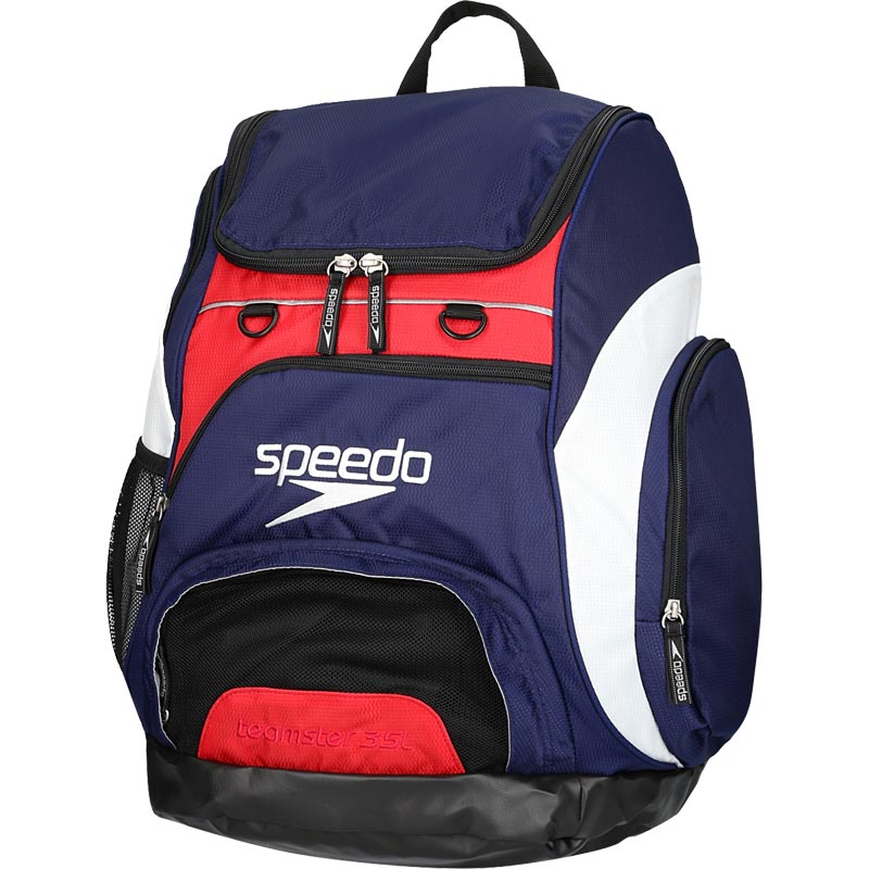 Speedo Teamster Backpack 35 Litre Navy/Red/White