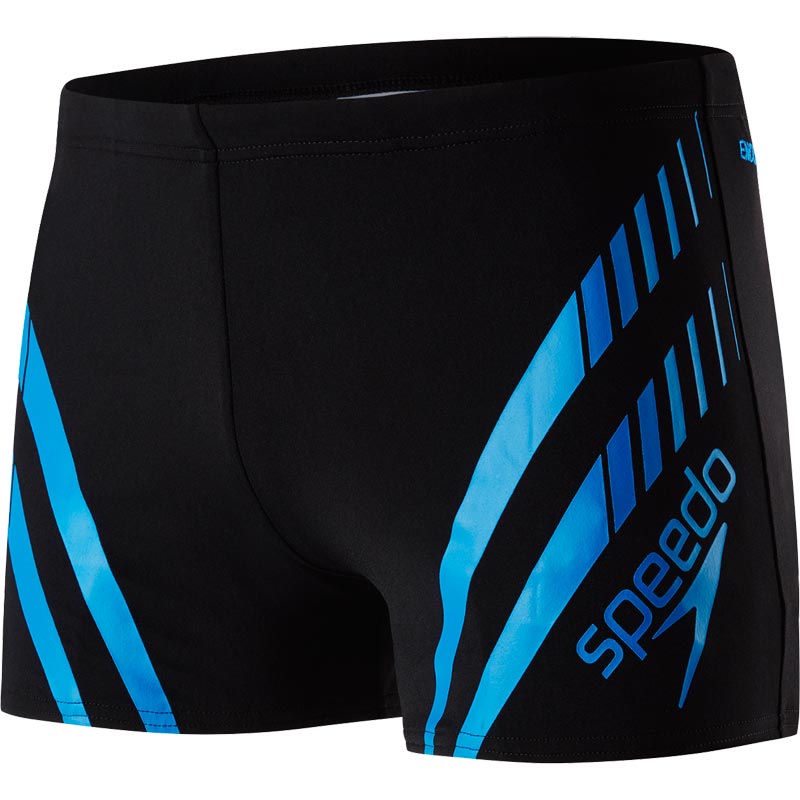 Speedo Sport Panel Aquashort Black/Neon Blue