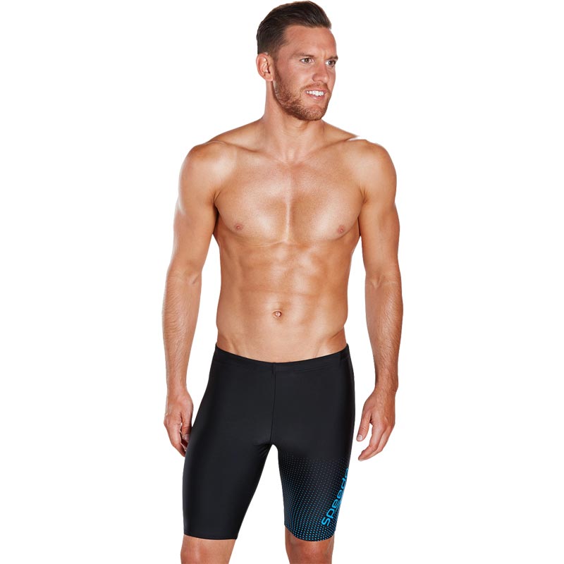 Speedo Gala Logo Jammer Black/Neon Blue