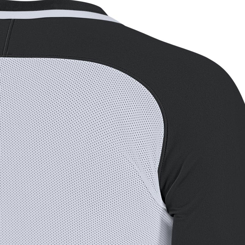 Nike Striped Division III Long Sleeve Senior Football Shirt Black/White
