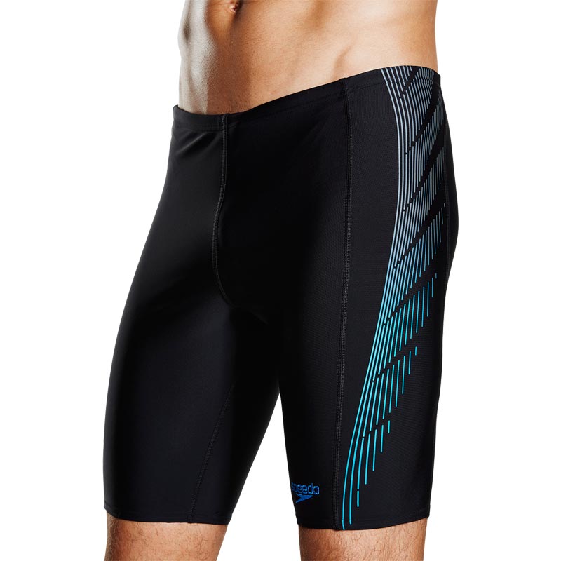 Speedo Placement Panel Jammer Black/USA Charcoal/Neon Blue