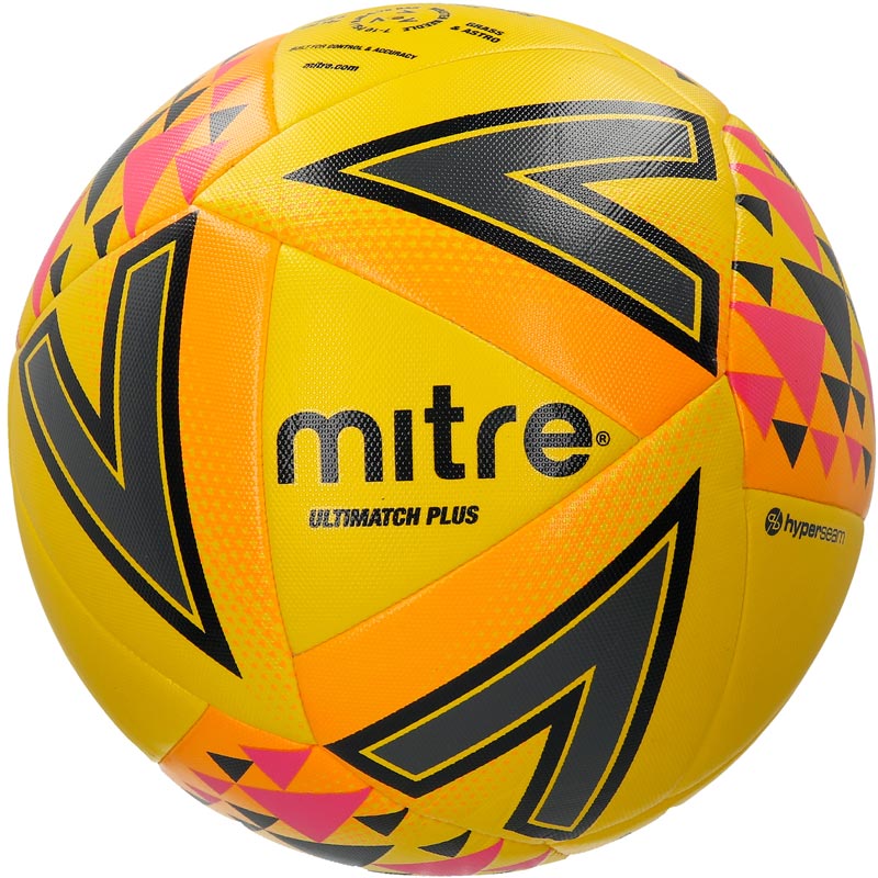 Mitre Ultimatch Plus Match Football Yellow