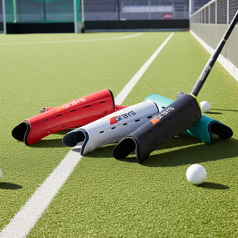 Protège-tibias Grays G600 Hockey Herba Aqua – Coque Polymère Légère, Ventilation Optimale – Pour Le Terrain Synthétique