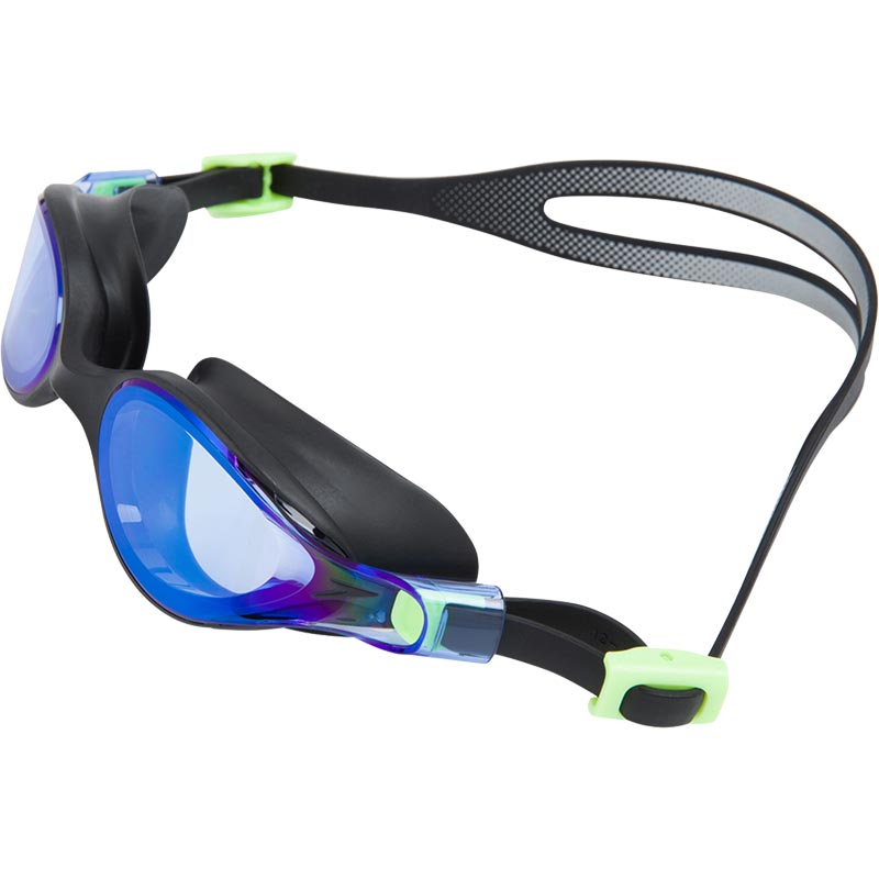 Speedo V-Class Virtue Mirror Female Swimming Goggles Bright Zest/Black/Blue
