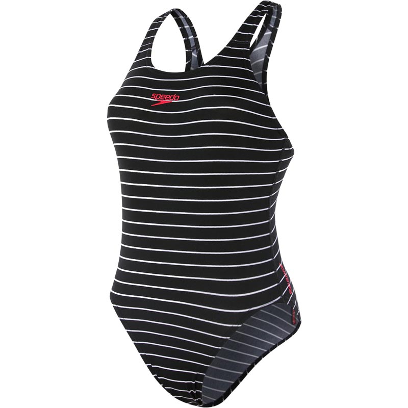 speedo black and white swimsuit