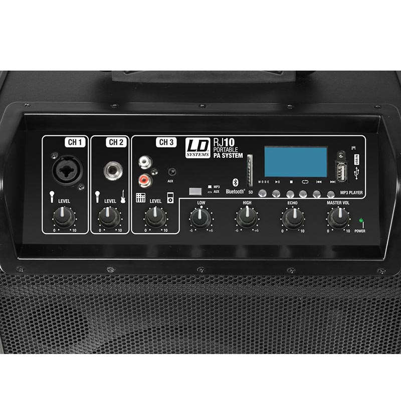 LD Systems RoadJack 10 Portable PA Loudspeaker with Mixer + Bluetooth