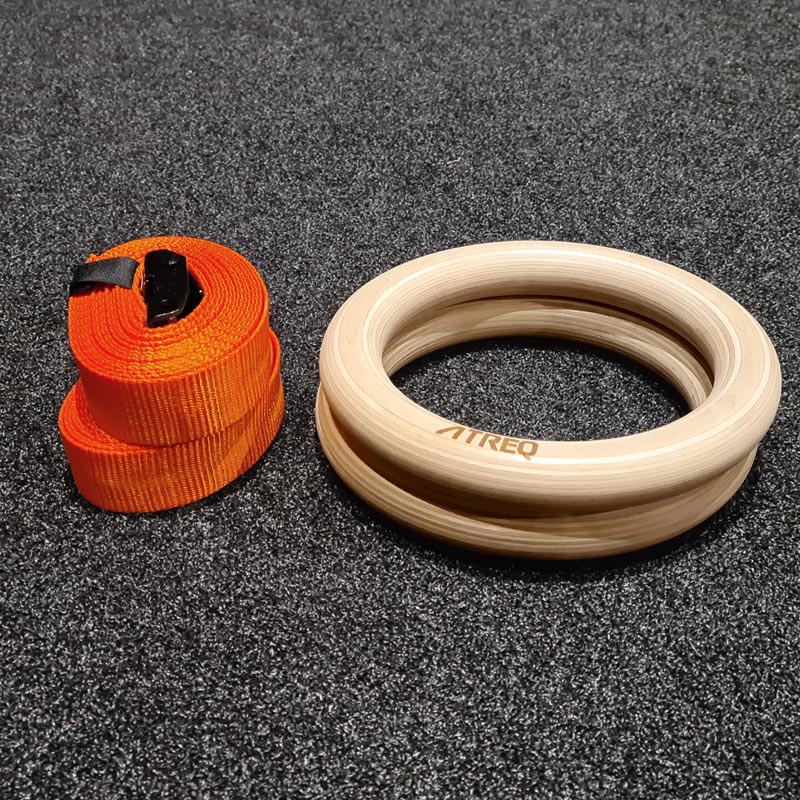 ATREQ Wooden Gym Rings