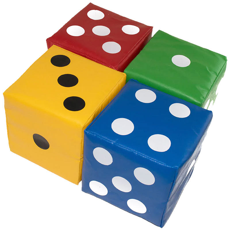 First Play Giant Soft Play Dice 4 Pack 24cm