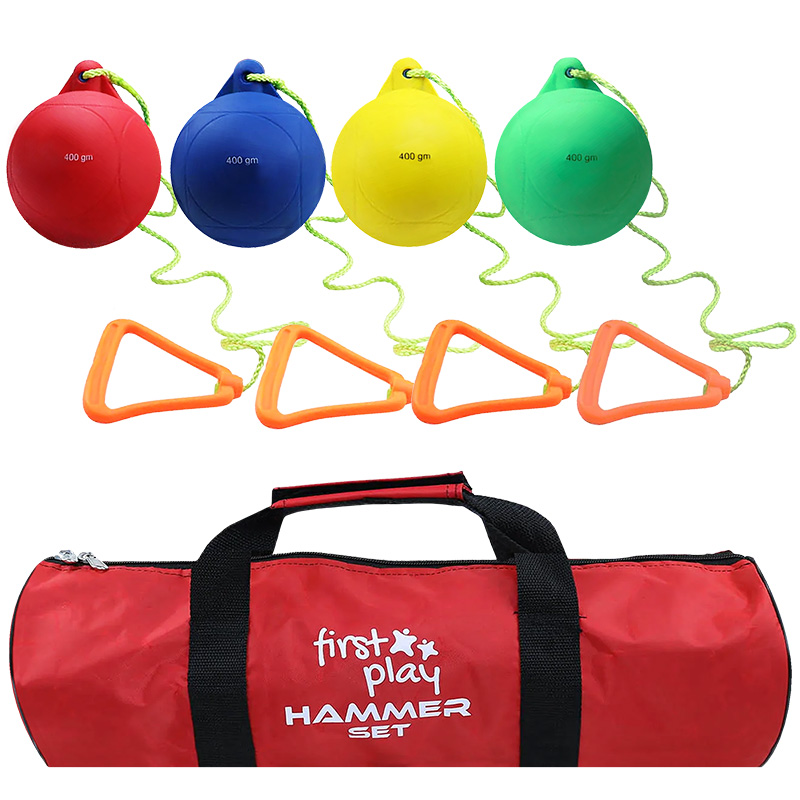 First Play Throwing Training Primary Hammer Set of 4
