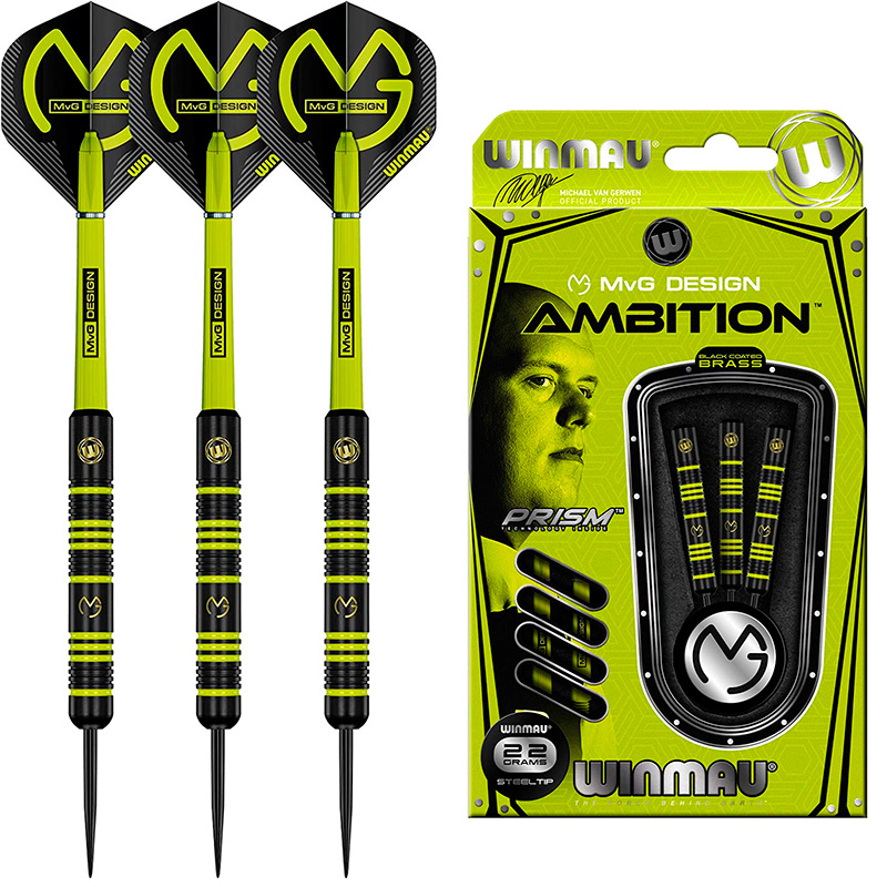 Winmau MVG Ambition Brass Coated Darts
